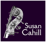 Bass extension logo for Colorado Symphony bassist Susan Cahill.