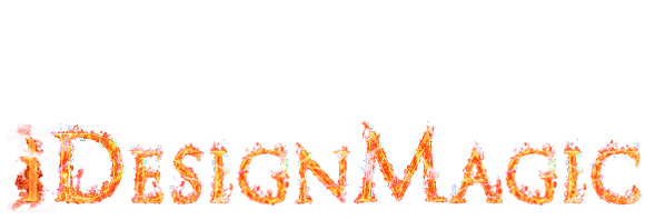 iDesignMagic logo in flaming letters