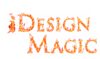 iDesignMagic logo in flaming letters