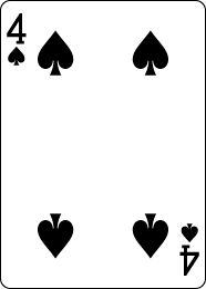 Four of spades: click to learn about website content