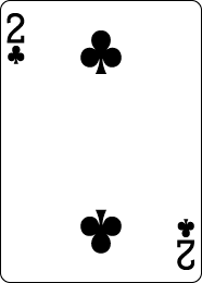 Two of clubs: click to learn how to buy a domain name