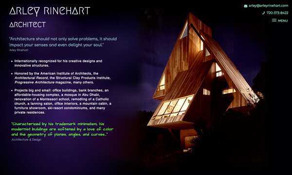 Architect Arley Rinehart