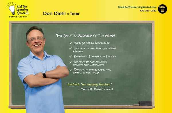 Denver tutor Don Diehl's homepage.