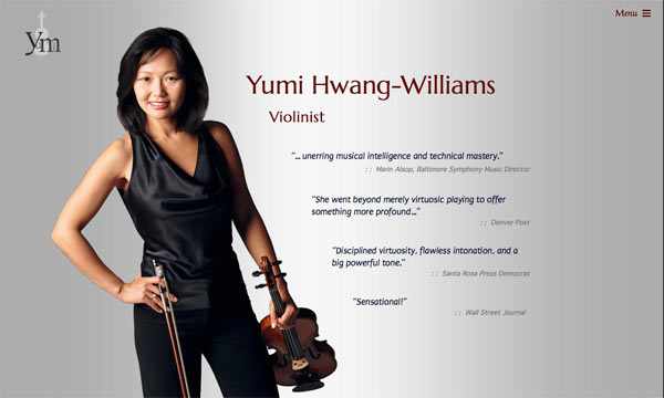 Colorado Symphony Concertmaster Yumi Hwang-Williams's homepage